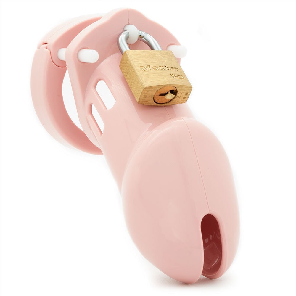 Buy CB - 6000 Chastity Cock Cage Kit - Pink - Pink 3.25 Inch Cock Cage Kit – Naughtyhut NZ sex toys online. Discreet delivery & top brands.