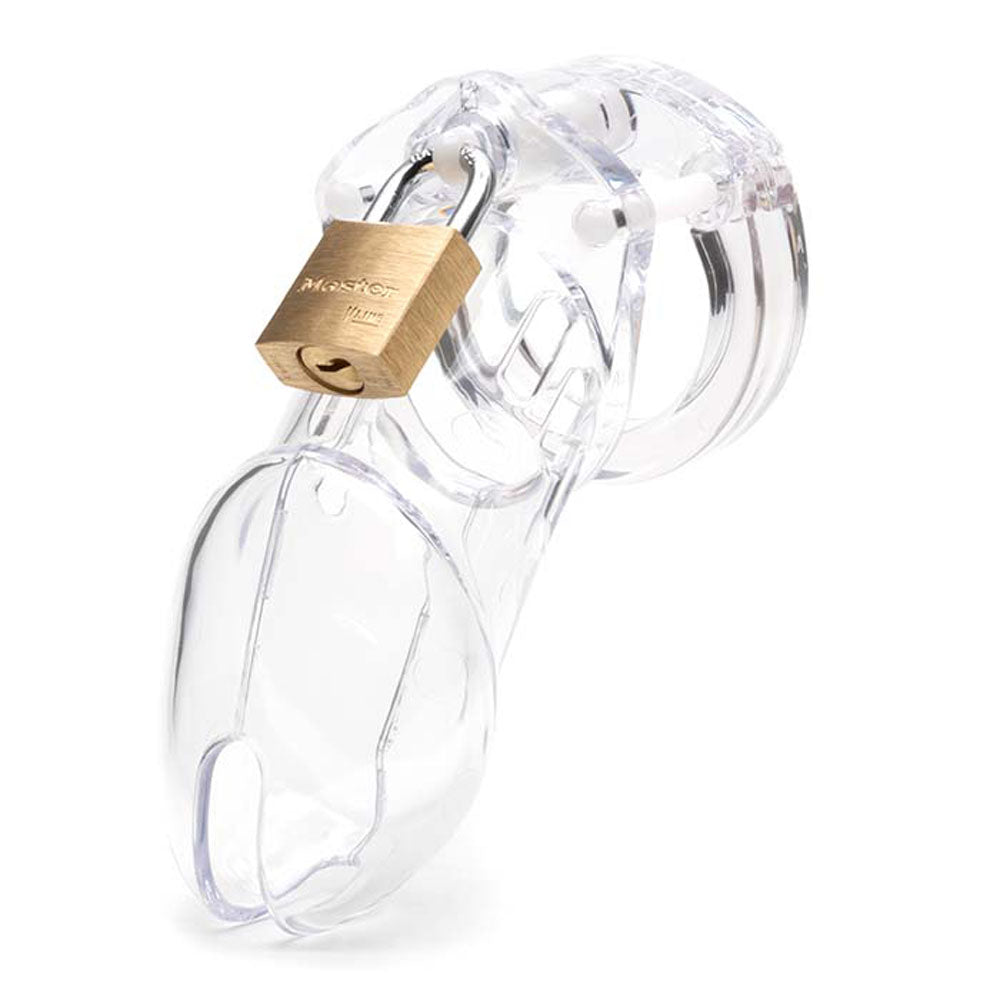 Buy CB - 6000 Chastity Cock Cage Kit - Clear - Clear 3.25 Inch Cock Cage Kit – Naughtyhut NZ sex toys online. Discreet delivery & top brands.