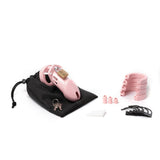 Buy CB - 6000 Chastity Cock Cage Kit - Pink - Pink 3.25 Inch Cock Cage Kit – Naughtyhut NZ sex toys online. Discreet delivery & top brands.