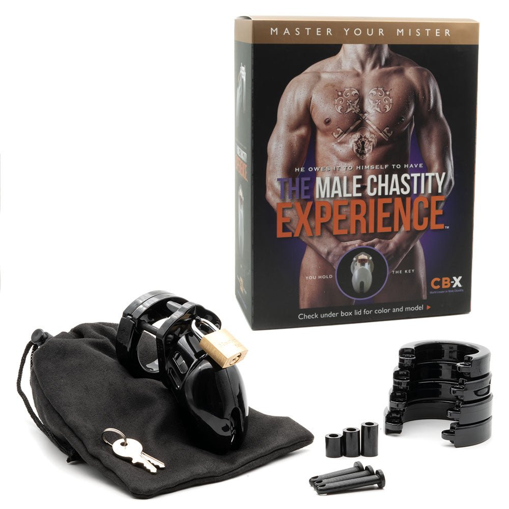 Buy CB - 6000S Chastity Cock Cage Kit - Black - Black 2.5 Inch Cock Cage Kit – Naughtyhut NZ sex toys online. Discreet delivery & top brands.