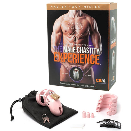Buy CB - 6000S Chastity Cock Cage Kit - Pink - Pink 2.5 Inch Cock Cage Kit – Naughtyhut NZ sex toys online. Discreet delivery & top brands.