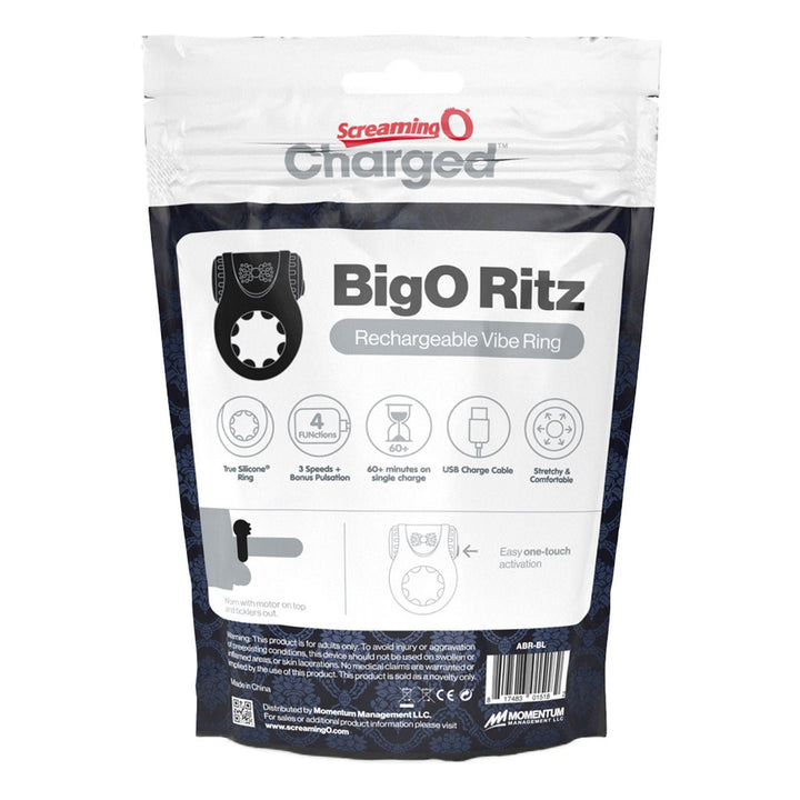 Charged Big O Ritz - Black – Sex toys NZ by Naughtyhut. Discreet delivery nationwide.