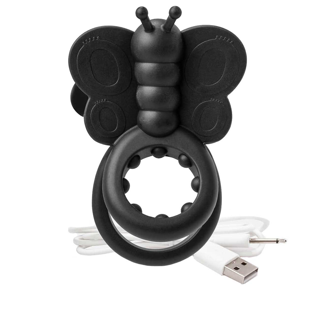 Charged Monarch Wearable Butterfly Vibe - Black – Sex toys NZ by Naughtyhut. Discreet delivery nationwide.