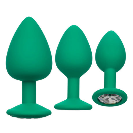 Buy Cheeky Gems - Green 3 piece set – Naughtyhut NZ sex toys online. Discreet delivery & top brands.