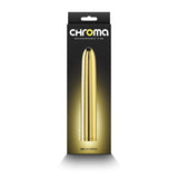 Buy Chroma - Gold - Gold 17 cm USB Rechargeable Vibrator – Naughtyhut NZ sex toys online. Discreet delivery & top brands.