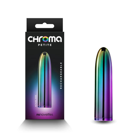 Buy Chroma Petite Bullet - Multicolour - Multicoloured 8.7 cm USB Rechargeable Bullet – Naughtyhut NZ sex toys online. Discreet delivery & top brands.
