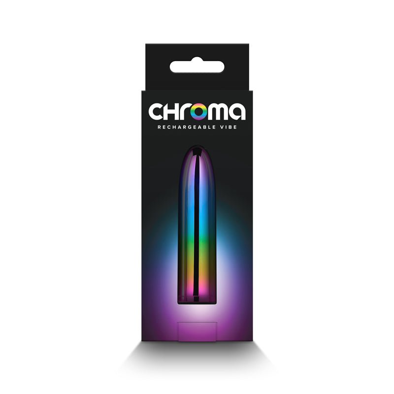 Buy Chroma Petite Bullet - Multicolour - Multicoloured 8.7 cm USB Rechargeable Bullet – Naughtyhut NZ sex toys online. Discreet delivery & top brands.