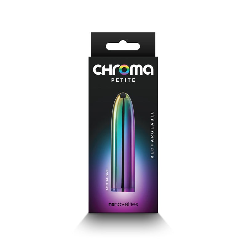 Buy Chroma Petite Bullet - Multicolour - Multicoloured 8.7 cm USB Rechargeable Bullet – Naughtyhut NZ sex toys online. Discreet delivery & top brands.