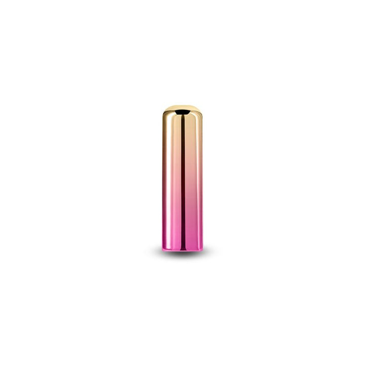 Chroma Sunrise - Small - Metallic Pink/Gold 6.8 cm USB Rechargeable Bullet – Sex toys NZ by Naughtyhut. Discreet delivery nationwide.