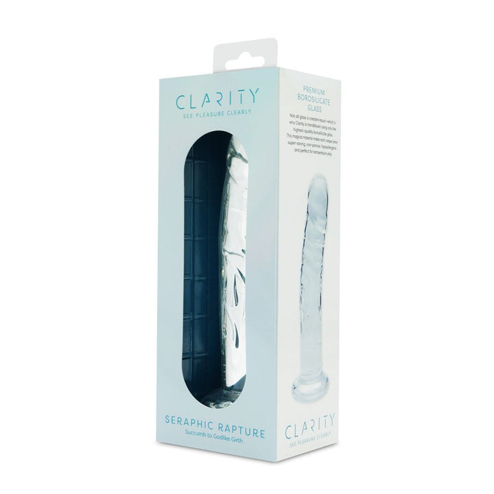 Clarity - Seraphic Rapture - Clear 17.8 cm Glass Dildo – Sex toys NZ by Naughtyhut. Discreet delivery nationwide.