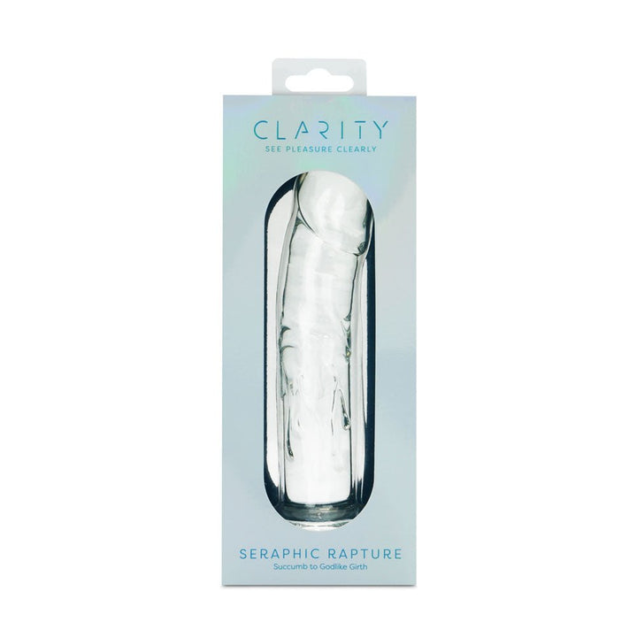 Clarity - Seraphic Rapture - Clear 17.8 cm Glass Dildo – Sex toys NZ by Naughtyhut. Discreet delivery nationwide.