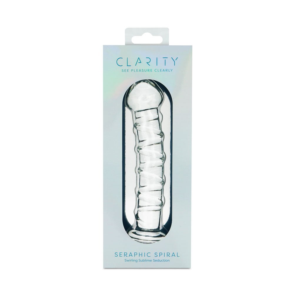 Clarity - Seraphic Spiral - Clear 16 cm Glass Dildo – Sex toys NZ by Naughtyhut. Discreet delivery nationwide.