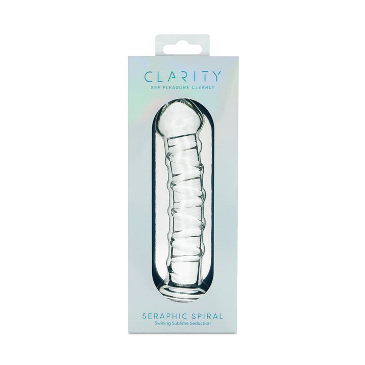 Clarity - Seraphic Spiral - Clear 16 cm Glass Dildo – Sex toys NZ by Naughtyhut. Discreet delivery nationwide.