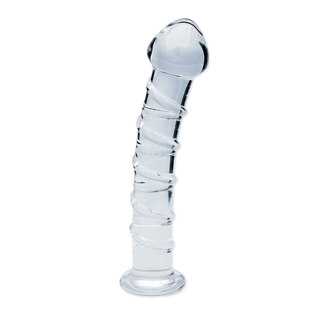Clarity - Seraphic Spiral - Clear 16 cm Glass Dildo – Sex toys NZ by Naughtyhut. Discreet delivery nationwide.