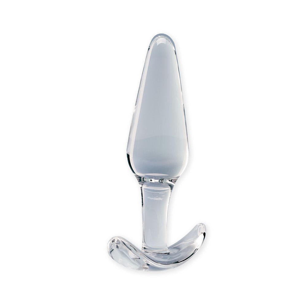 Clarity - Utopian Floret - Clear 11 cm Glass Butt Plug – Sex toys NZ by Naughtyhut. Discreet delivery nationwide.