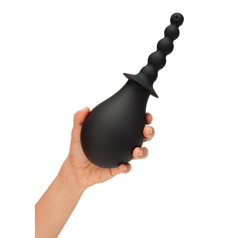 Buy CleanScene 4 Piece Soft Squeeze Beaded Anal Douche Set with Flared Base - 250 ml Capacity with Free Travel Douche Included – Naughtyhut NZ sex toys online. Discreet delivery & top brands.