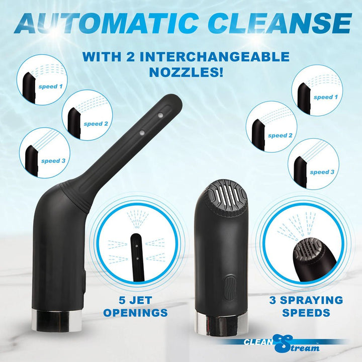 CleanStream Automatic Enema Set - USB Rechargeable Douche - 350 ml Capacity – Sex toys NZ by Naughtyhut. Discreet delivery nationwide.