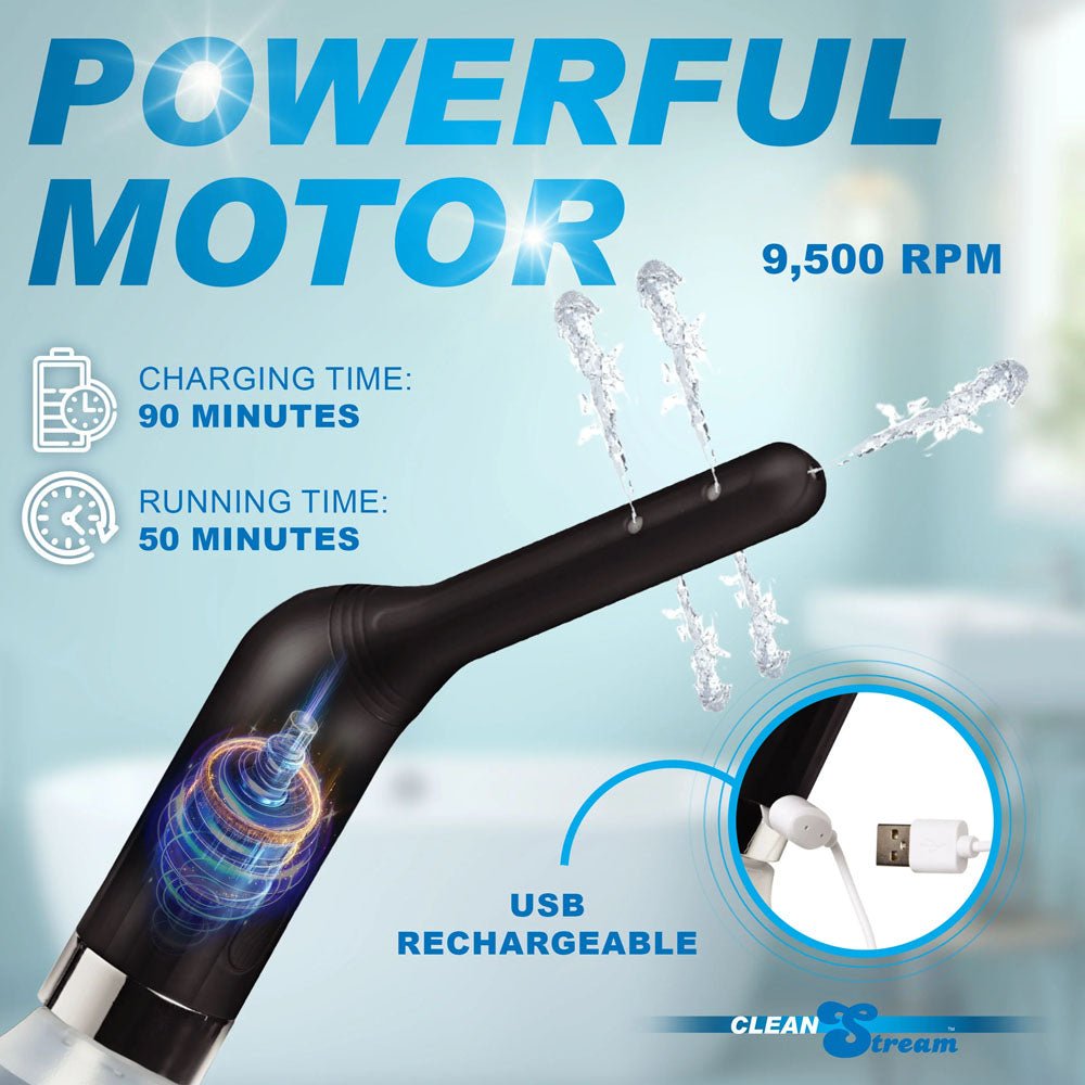 CleanStream Automatic Enema Set - USB Rechargeable Douche - 350 ml Capacity – Sex toys NZ by Naughtyhut. Discreet delivery nationwide.