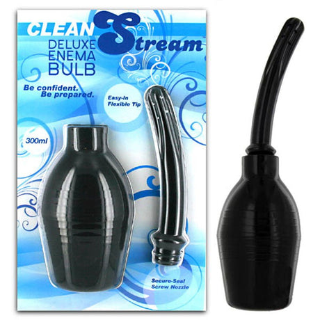 Buy Cleanstream Deluxe Enema Bulb - Black Douche – Naughtyhut NZ sex toys online. Discreet delivery & top brands.