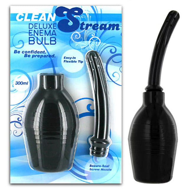 Buy Cleanstream Deluxe Enema Bulb - Black Douche – Naughtyhut NZ sex toys online. Discreet delivery & top brands.