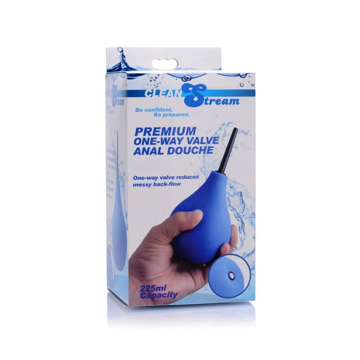 CleanStream anal douche retail box alone, 225 ml capacity printed on the front