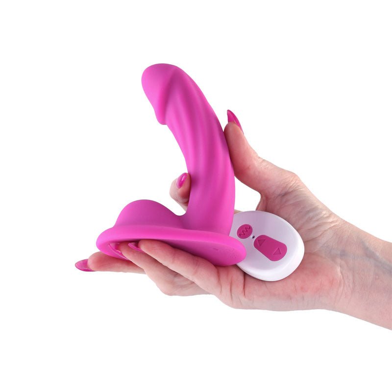 Colours Curve - Vibrating 5'' Dildo - Pink - Pink 12.6 cm USB Rechargeable Vibrating Dildo with Wireless Remote – Sex toys NZ by Naughtyhut. Discreet delivery nationwide.