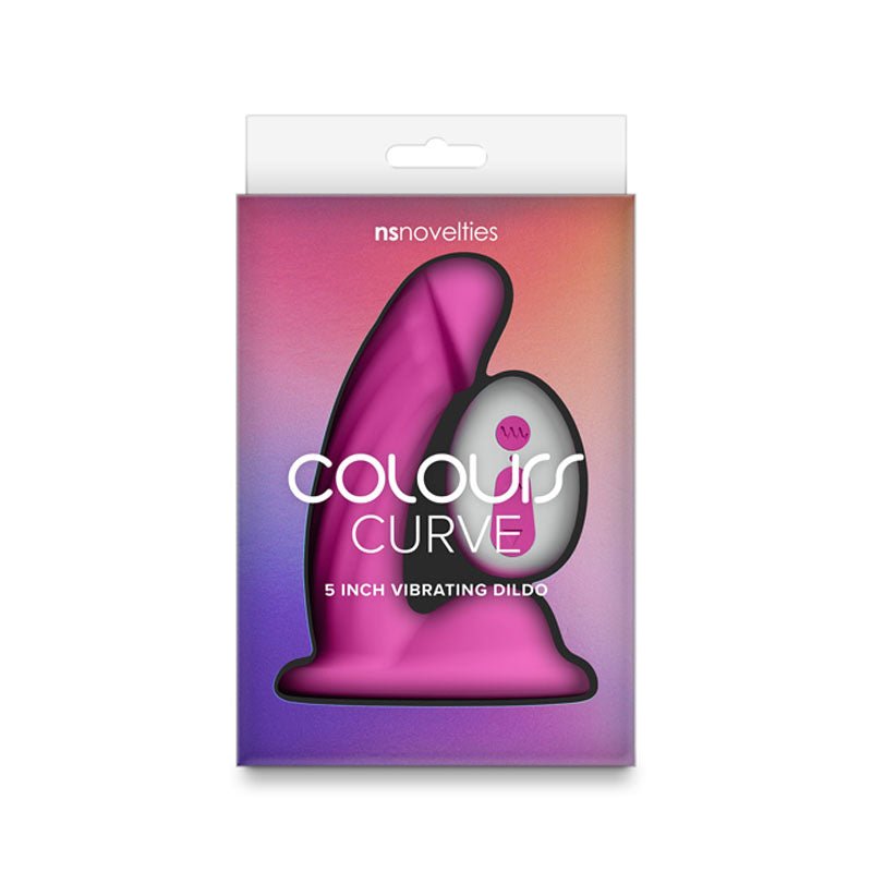 Colours Curve - Vibrating 5'' Dildo - Pink - Pink 12.6 cm USB Rechargeable Vibrating Dildo with Wireless Remote – Sex toys NZ by Naughtyhut. Discreet delivery nationwide.