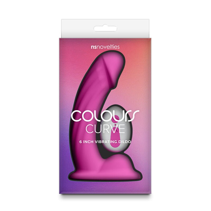 Colours Curve - Vibrating 6'' Dildo - Pink - Pink 16.4 cm USB Rechargeable Vibrating Dildo with Wireless Remote – Sex toys NZ by Naughtyhut. Discreet delivery nationwide.