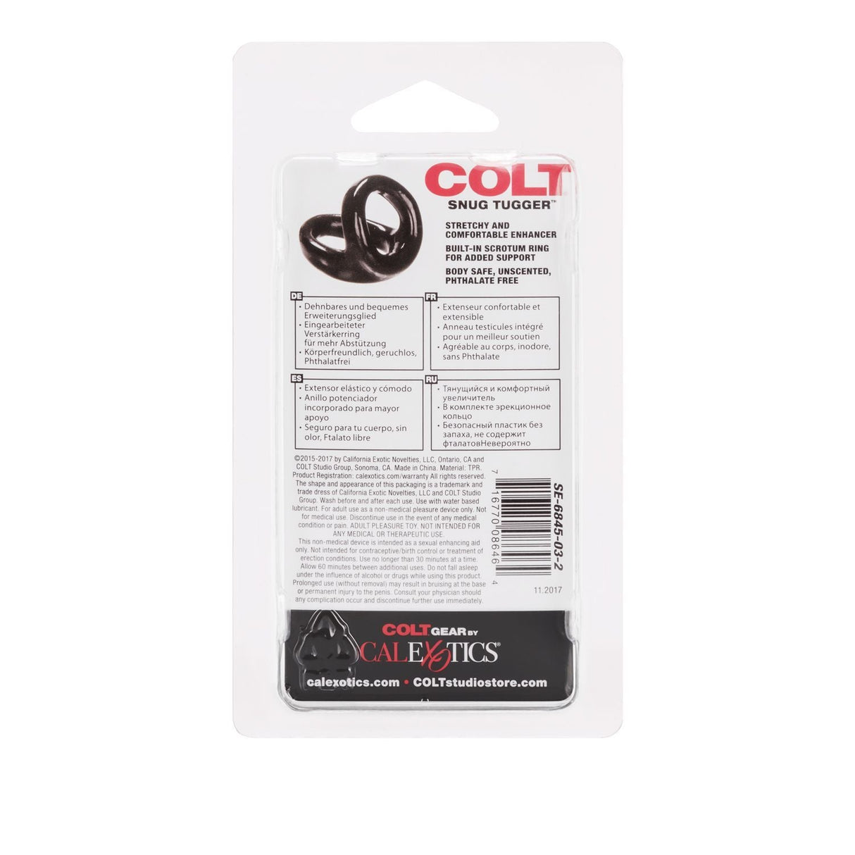 Buy COLT Snug Tugger Black – Naughtyhut NZ sex toys online. Discreet delivery & top brands.
