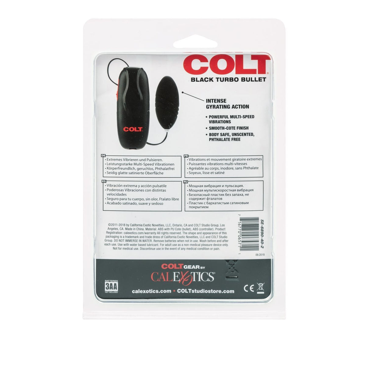 Buy COLT Turbo Bullet Black – Naughtyhut NZ sex toys online. Discreet delivery & top brands.