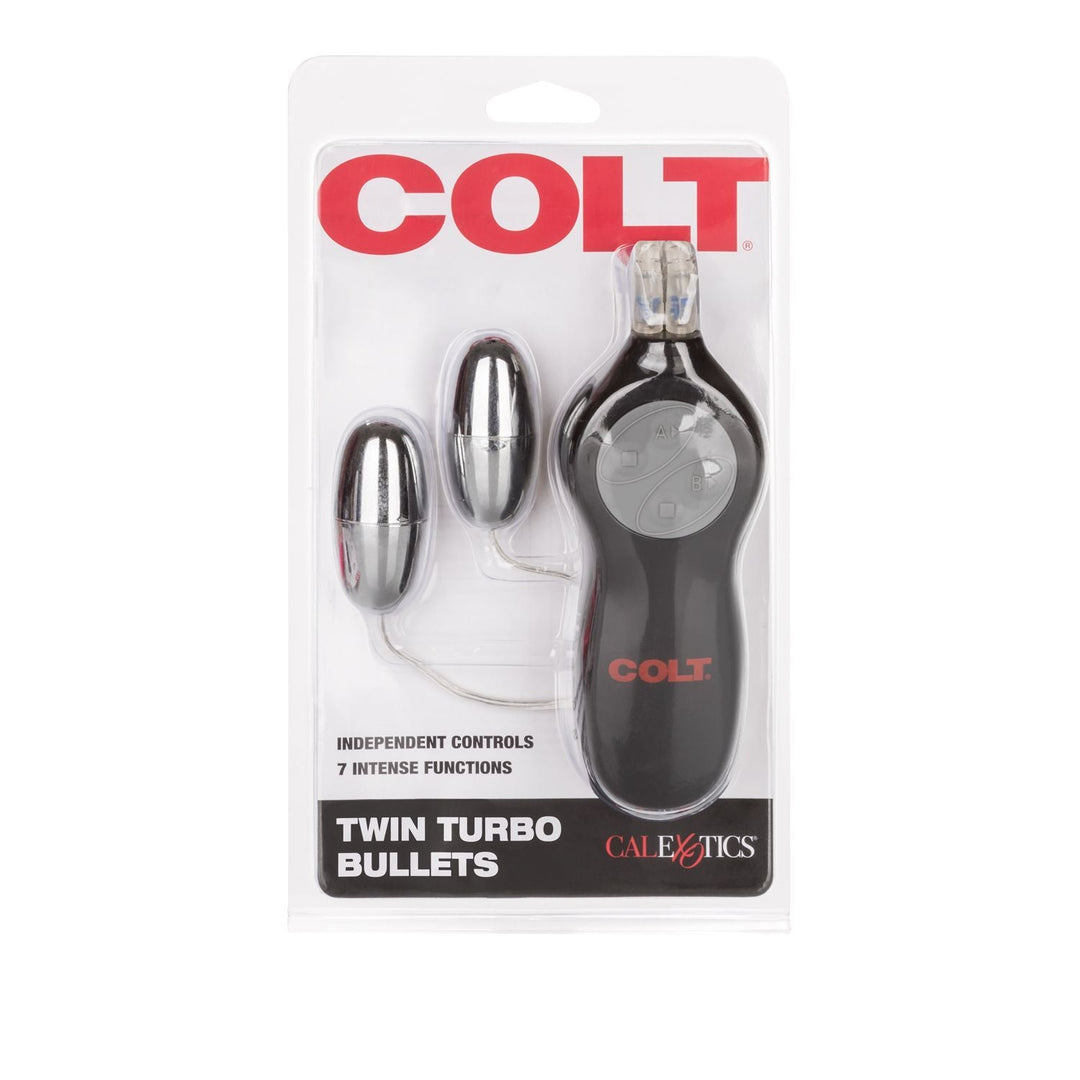 COLT Twin Turbo Bullets Silver – Sex toys NZ by Naughtyhut. Discreet delivery nationwide.