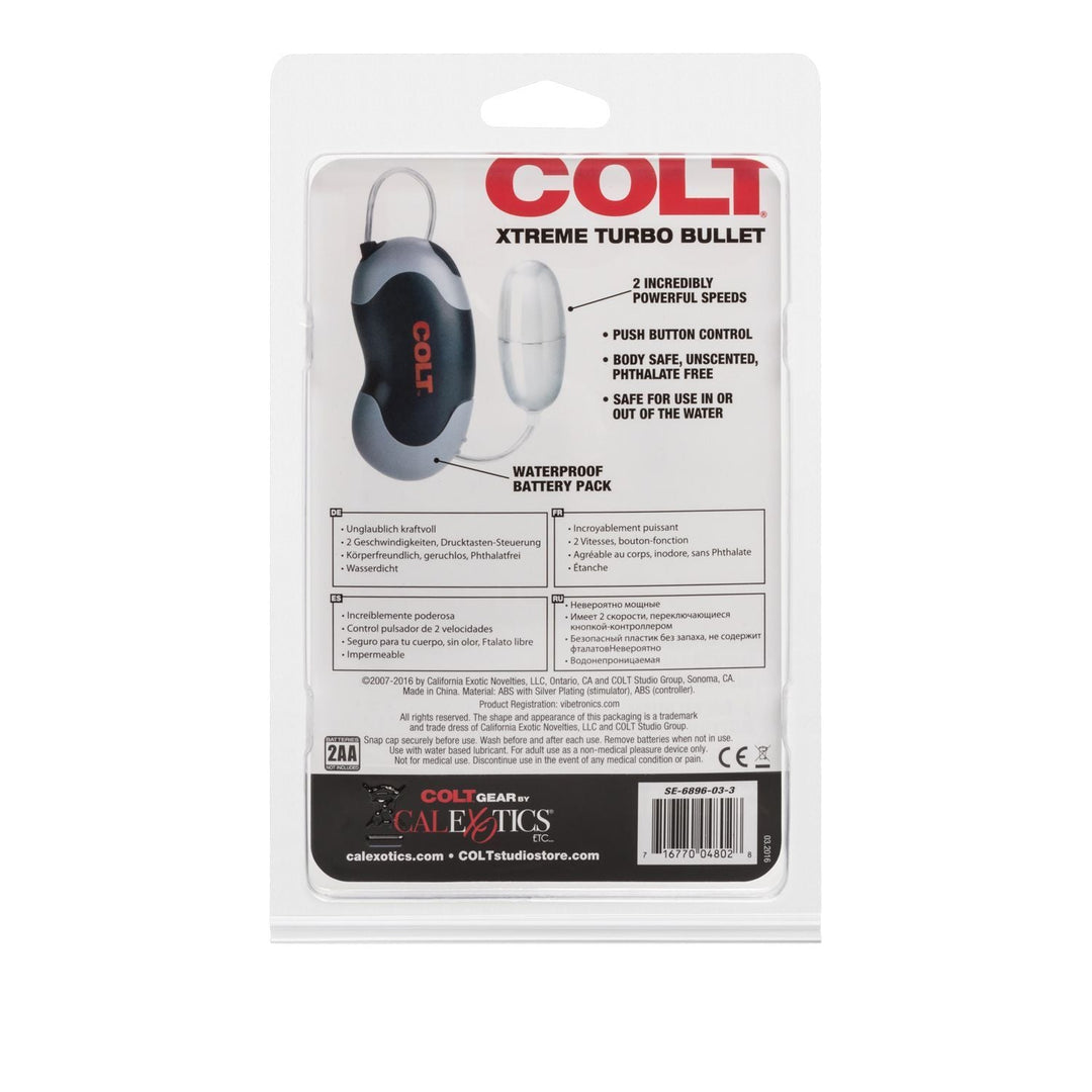 COLT Xtreme Turbo Bullet Silver – Sex toys NZ by Naughtyhut. Discreet delivery nationwide.