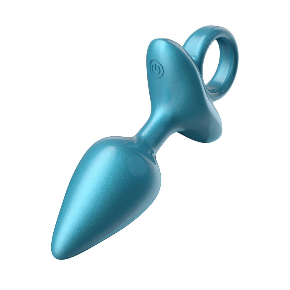 Buy Cone Ring Luv Plug - Metallic Blue – Naughtyhut NZ sex toys online. Discreet delivery & top brands.