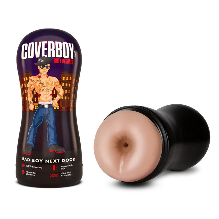 Buy Coverboy Bad Boy Next Door - Flesh Male Ass Stroker – Naughtyhut NZ sex toys online. Discreet delivery & top brands.