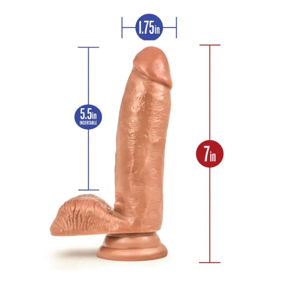 Manny The Fireman dimensions: 7in long, 5.5in insertable, 1.75in wide