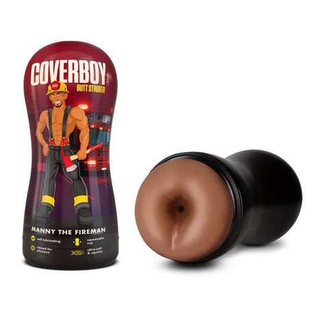Buy Coverboy Manny The Fireman - Tan Male Ass Stroker – Naughtyhut NZ sex toys online. Discreet delivery & top brands.