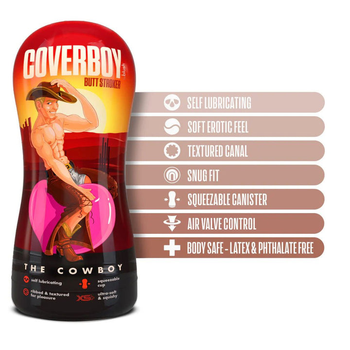 Buy Coverboy The Cowboy - Flesh Male Ass Stroker – Naughtyhut NZ sex toys online. Discreet delivery & top brands.