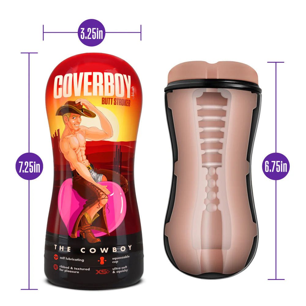 Buy Coverboy The Cowboy - Flesh Male Ass Stroker – Naughtyhut NZ sex toys online. Discreet delivery & top brands.