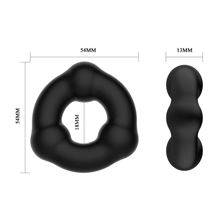 Buy CRAZY BULL Beaded Cock Ring - Black Cock Ring – Naughtyhut NZ sex toys online. Discreet delivery & top brands.