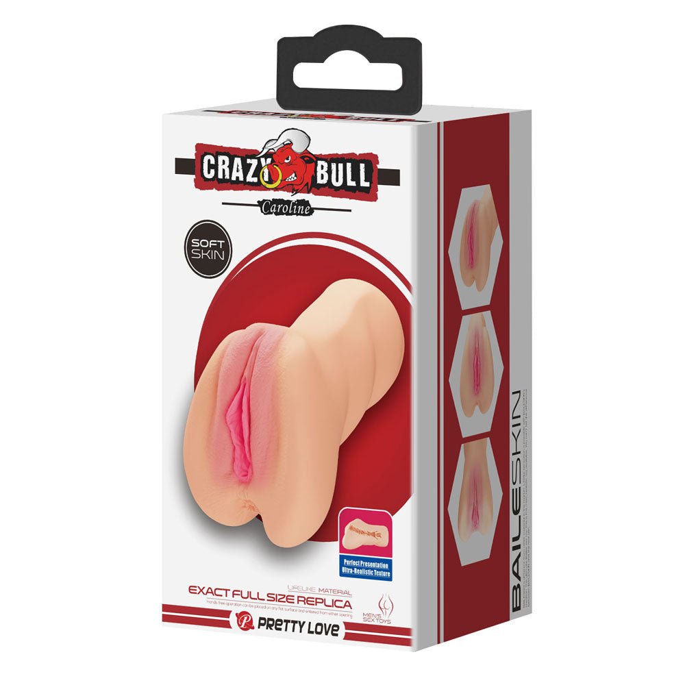 Buy CRAZY BULL CAROLINE Vagina Stroker - Flesh Vagina Stroker – Naughtyhut NZ sex toys online. Discreet delivery & top brands.