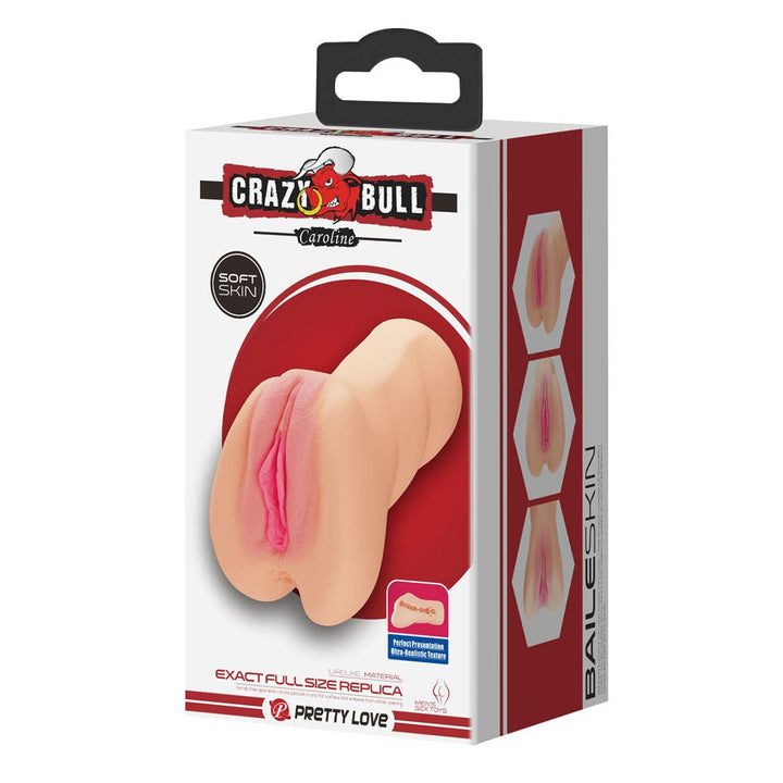 Buy CRAZY BULL CAROLINE Vagina Stroker - Flesh Vagina Stroker – Naughtyhut NZ sex toys online. Discreet delivery & top brands.