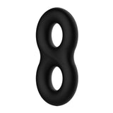 Buy CRAZY BULL Double Donut Cock & Ball Ring - Black Cock & Ball Ring – Naughtyhut NZ sex toys online. Discreet delivery & top brands.