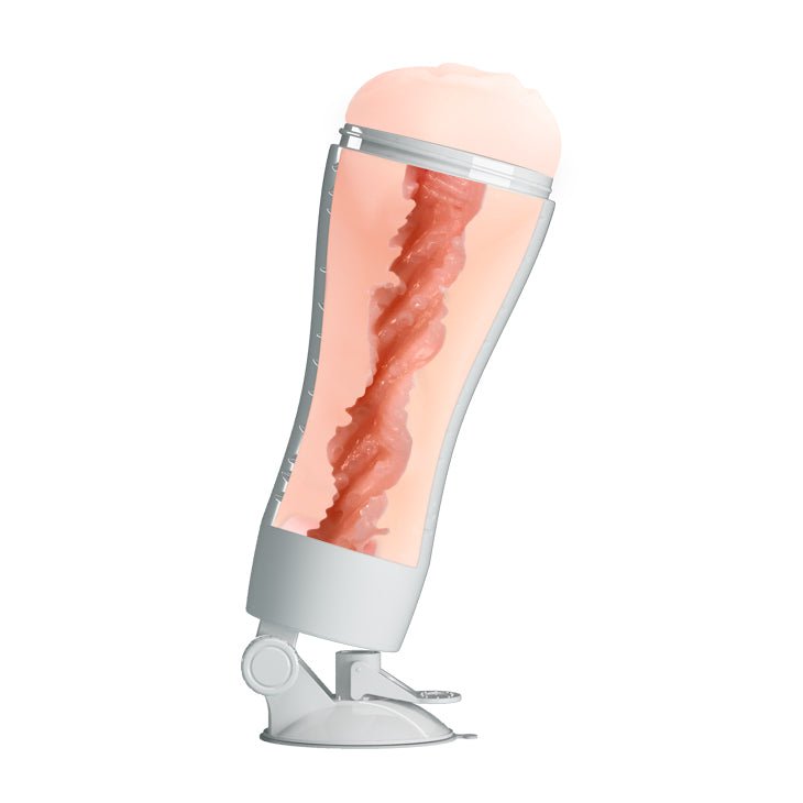 Buy CRAZY BULL Flora Stroker - Flesh Squeezable Vagina Stroker with Suction Base – Naughtyhut NZ sex toys online. Discreet delivery & top brands.