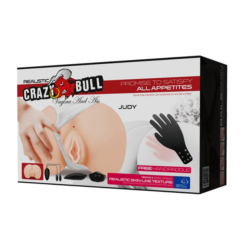 Buy CRAZY BULL JUDY Vibrating Doggy Torso - Flesh Vibrating Doggy - Style Masturbator – Naughtyhut NZ sex toys online. Discreet delivery & top brands.
