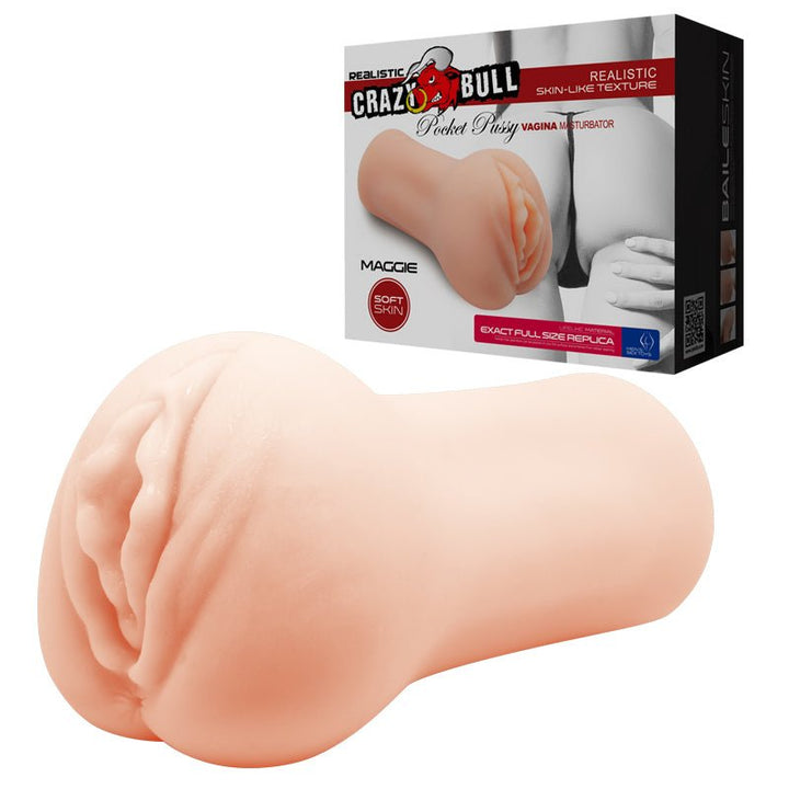 Buy CRAZY BULL MAGGIE Vagina Stroker - Flesh Vagina Stroker – Naughtyhut NZ sex toys online. Discreet delivery & top brands.