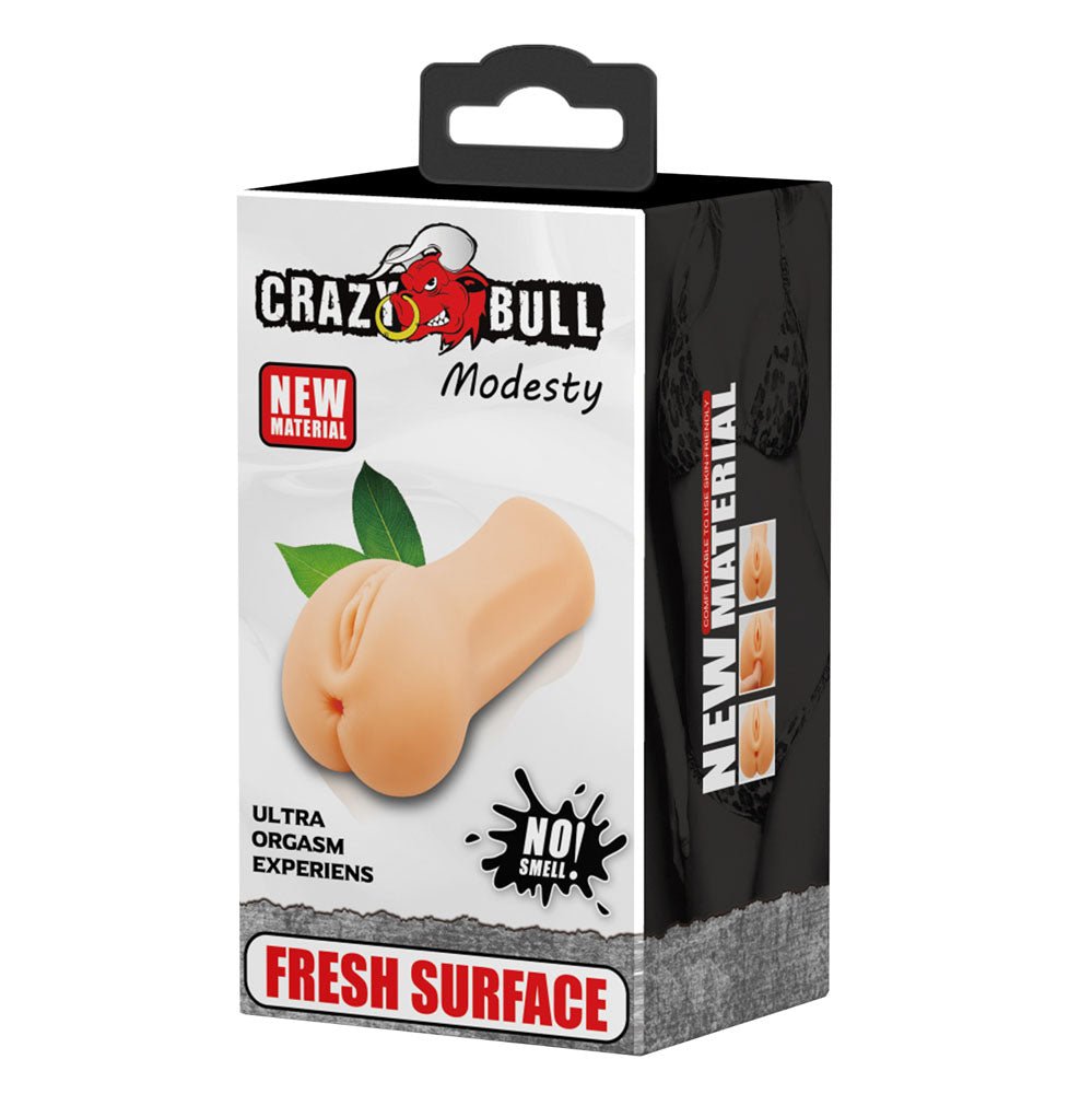 Buy CRAZY BULL MODESTY Vagina Stroker - Flesh Vagina Stroker – Naughtyhut NZ sex toys online. Discreet delivery & top brands.