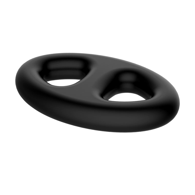 Buy CRAZY BULL Oval Cock & Ball Ring - Black Cock & Ball Ring – Naughtyhut NZ sex toys online. Discreet delivery & top brands.