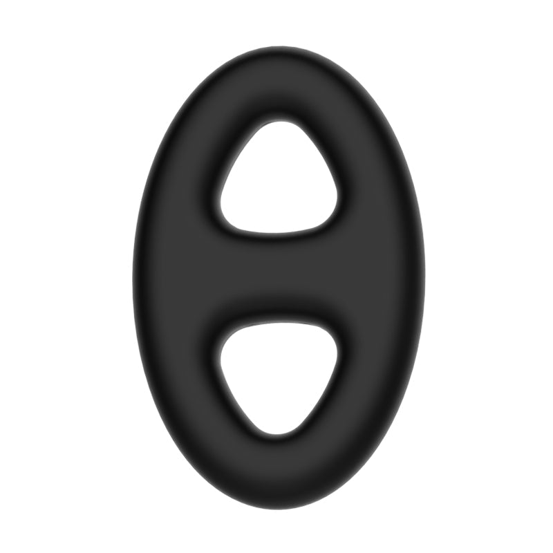 Buy CRAZY BULL Oval Cock & Ball Ring - Black Cock & Ball Ring – Naughtyhut NZ sex toys online. Discreet delivery & top brands.