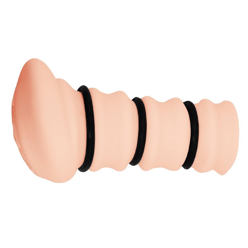 Buy CRAZY BULL ROSSI Vagina Stroker - Flesh Vagina Stroker with Tightening Rings – Naughtyhut NZ sex toys online. Discreet delivery & top brands.