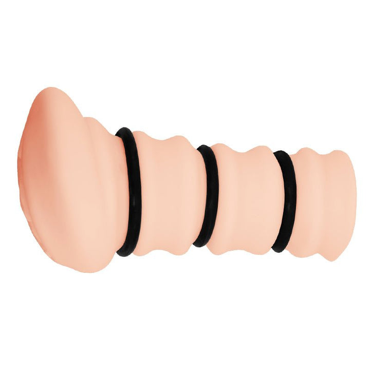 Buy CRAZY BULL ROSSI Vagina Stroker - Flesh Vagina Stroker with Tightening Rings – Naughtyhut NZ sex toys online. Discreet delivery & top brands.